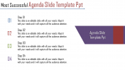 Editable Agenda Slide Template PPT Design With Four Node