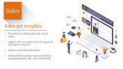 Best Sales PPT Template - Isometric Designs