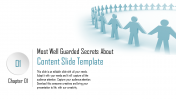 Elegant Content Slide Template With Human Background