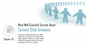 Awesome Content Slide Template Presentation-Blue Color