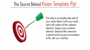 Buy Our Vision Template PPT With 3D Bull Eye