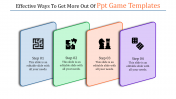 Affordable PPT Game Templates Design With Four Node