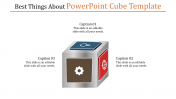 Graceful PowerPoint cube template presentation slide