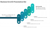 Enchanting Business growth presentation PPT template