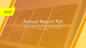 Stunning Annual Report PPT Presentation Template Design