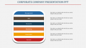 Snazzy Corporate company presentation PPT template