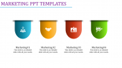 Effective Marketing PPT Templates Slide Design-Four Node