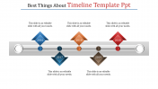 Awesome Timeline Template PPT Slide Design-Five Node