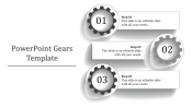 Editable Infographics PowerPoint Gears Template Slide
