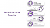 Creative powerpoint gears template for presentation