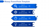 Innovative Money PowerPoint Template with Four Nodes