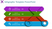 Best Infographic Template PowerPoint With Four Nodes