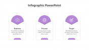 Infographic PPT And Google Slides With Purple Color Themed