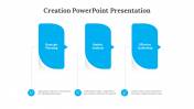 A Three Options Creation PowerPoint And Google Slides