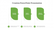 A Four Options Creation PowerPoint And Google Slides