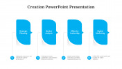 Creation PowerPoint And Google Slides With Blue Color
