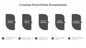 Creation PPT And Google Slides Template With 5 Options