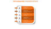 Use Infographic Presentation In Orange Color Slide