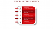 Creative Infographic Presentation With Notebook Model