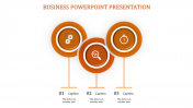 Astounding Business PowerPoint Template with Three Nodes
