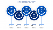 Inventive Business PowerPoint Template with Five Nodes