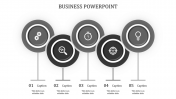 Innovative Business PowerPoint Template with Five Nodes