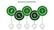 Magnificent Business PowerPoint Template with Five Nodes