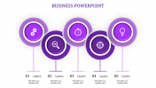 Imaginative Business PowerPoint Template with Five Nodes
