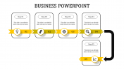 Amazing Business PowerPoint Presentation With Yellow Color