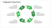 Amazing Infographic PowerPoint With Arrow Model Slide