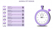 Attractive PowerPoint Agenda Slide Template-Clock Model