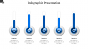 Infographic PPT Template And Google Slides With 5 Nodes
