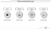 Best Vision And Mission Presentation Slide Designs-4 Node