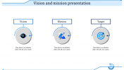 Use Vision And Mission Presentation With Circle Model