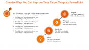 Awesome Target PowerPoint Template With Orange Arrow Icon