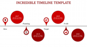 Impressive Timeline Template PPT Slide Designs-4 Node