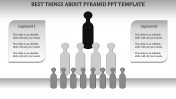 A two noded pyramid PPT template
