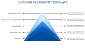 Grab flawless Five Noded Pyramid PPT Template presentation