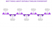 Editable Timeline PowerPoint Presentation-Purple Color