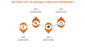 Best Editable Timeline PowerPoint Template With Four Node