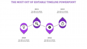Effective Editable Timeline PowerPoint Template-Four Node