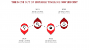 Get Editable Timeline PowerPoint Template-Four Node