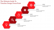 Affordable Timeline Design PowerPoint In Red Color Slide
