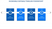 Use Editable Timeline PowerPoint With Four Nodes Slide