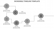 Editable Timeline Template PPT In Grey Color Slide