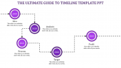 Amazing Timeline Template PPT In Purple Color Slide
