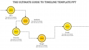 Attractive Timeline Template PPT In Yellow Color Slide