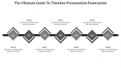 Attractive Timeline Presentation PowerPoint In Grey Color
