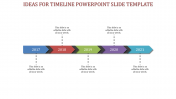 Creative Timeline PowerPoint Slide Template In Multicolor