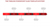 Effective Timeline PowerPoint Slide Template In Red Color